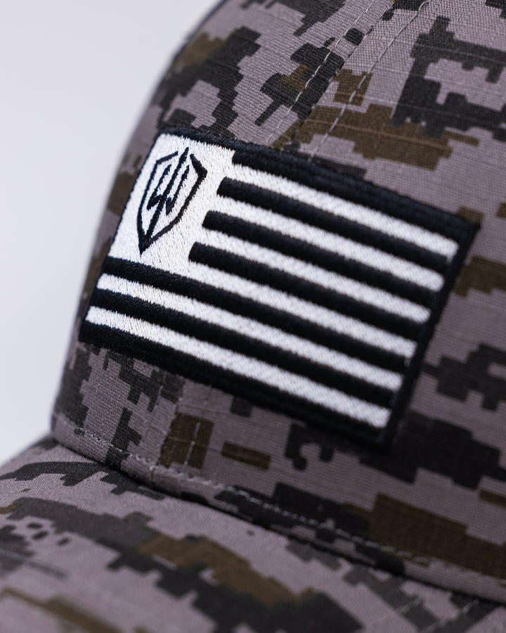 Camo Flag Trucker